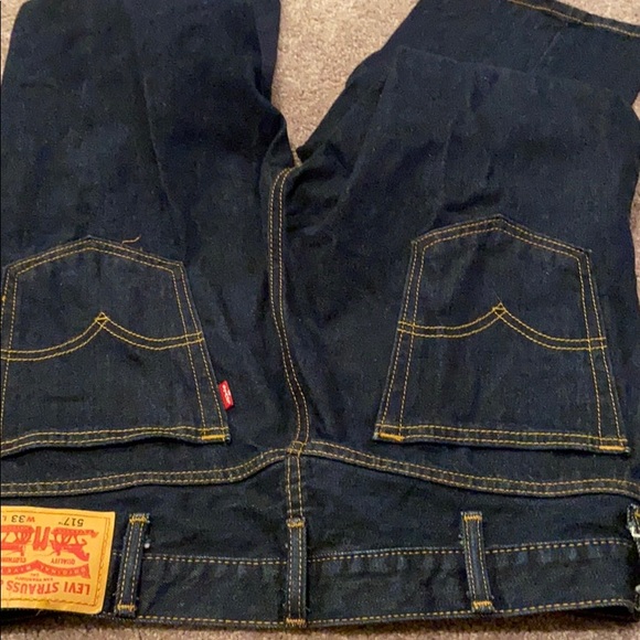 NWOT Levi’s 517 Fit Dark Wash Men’s Jeans 33 30 - Picture 4 of 4